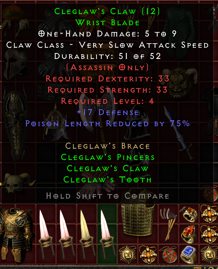 Clegclaw's set